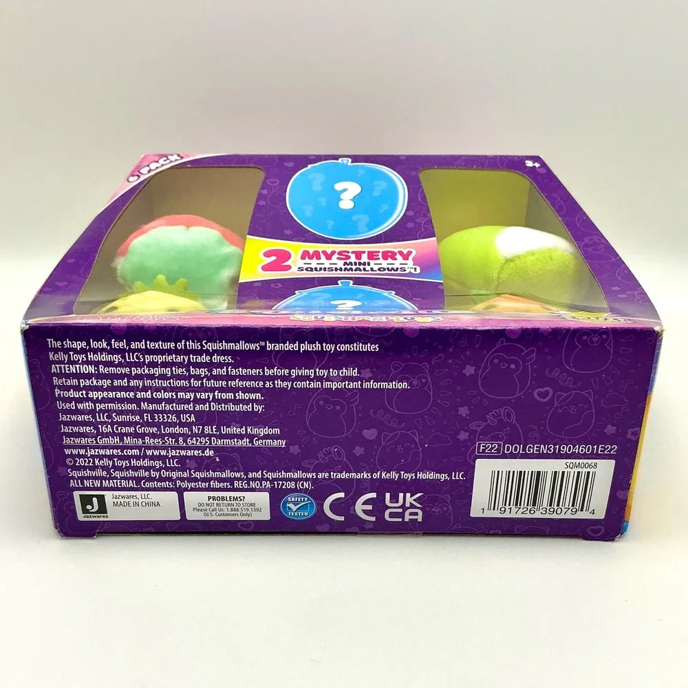 NEW! Squishville by Squishmallows Fruit Squad 6‎ Pack Mini Plush Toys Mystery